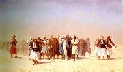 Jean-Leon Gerome Egyptian Recruits Crossing the Desert oil painting